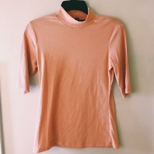 Turtleneck Pink Top